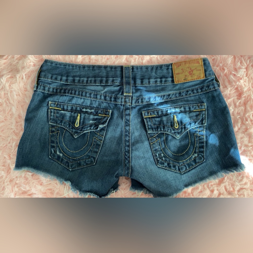 Women’s True Religion Shorts Style Jenni Low Rise